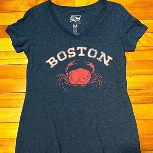 Women's Boston T-Shirt with Crab